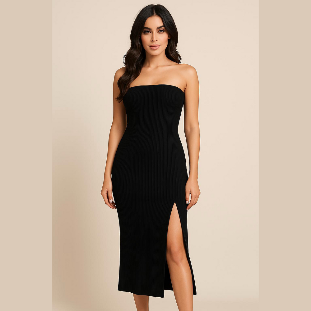 Abercrombie & Fitch Black Strapless Dress